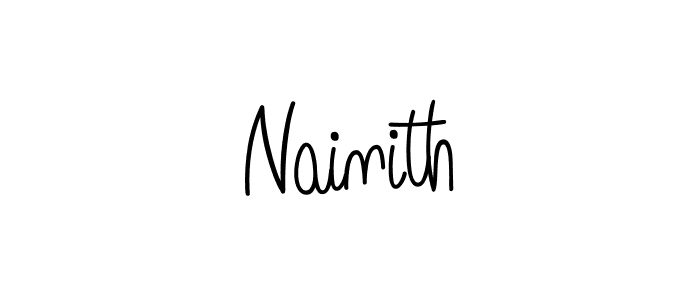 Create a beautiful signature design for name Nainith. With this signature (Angelique-Rose-font-FFP) fonts, you can make a handwritten signature for free. Nainith signature style 5 images and pictures png