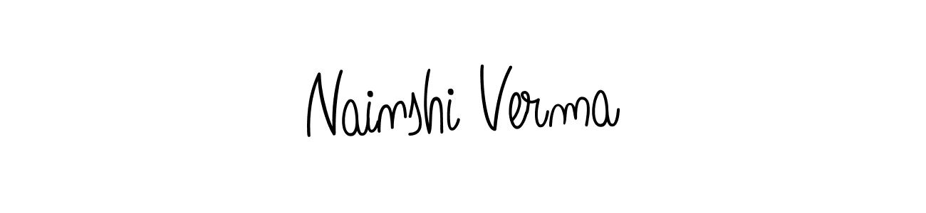 Angelique-Rose-font-FFP is a professional signature style that is perfect for those who want to add a touch of class to their signature. It is also a great choice for those who want to make their signature more unique. Get Nainshi Verma name to fancy signature for free. Nainshi Verma signature style 5 images and pictures png