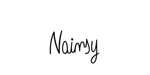 Once you've used our free online signature maker to create your best signature Angelique-Rose-font-FFP style, it's time to enjoy all of the benefits that Nainsy name signing documents. Nainsy signature style 5 images and pictures png