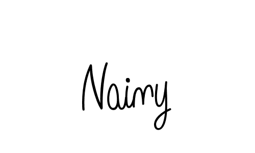 if you are searching for the best signature style for your name Nainy. so please give up your signature search. here we have designed multiple signature styles  using Angelique-Rose-font-FFP. Nainy signature style 5 images and pictures png