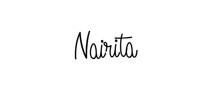 The best way (Angelique-Rose-font-FFP) to make a short signature is to pick only two or three words in your name. The name Nairita include a total of six letters. For converting this name. Nairita signature style 5 images and pictures png