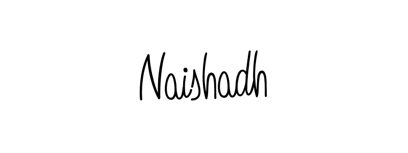 The best way (Angelique-Rose-font-FFP) to make a short signature is to pick only two or three words in your name. The name Naishadh include a total of six letters. For converting this name. Naishadh signature style 5 images and pictures png