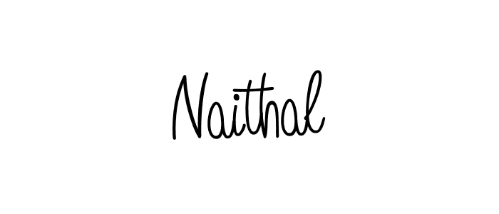 Create a beautiful signature design for name Naithal. With this signature (Angelique-Rose-font-FFP) fonts, you can make a handwritten signature for free. Naithal signature style 5 images and pictures png