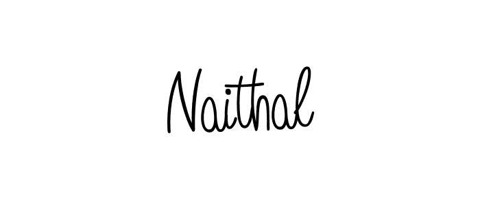 Create a beautiful signature design for name Naithal. With this signature (Angelique-Rose-font-FFP) fonts, you can make a handwritten signature for free. Naithal signature style 5 images and pictures png