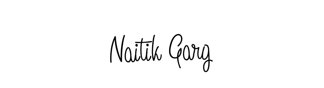 Make a beautiful signature design for name Naitik Garg. With this signature (Angelique-Rose-font-FFP) style, you can create a handwritten signature for free. Naitik Garg signature style 5 images and pictures png