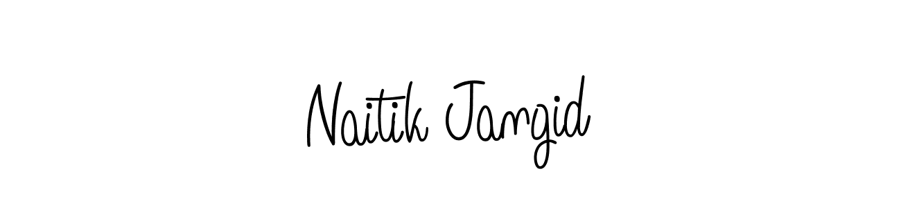 How to Draw Naitik Jangid signature style? Angelique-Rose-font-FFP is a latest design signature styles for name Naitik Jangid. Naitik Jangid signature style 5 images and pictures png