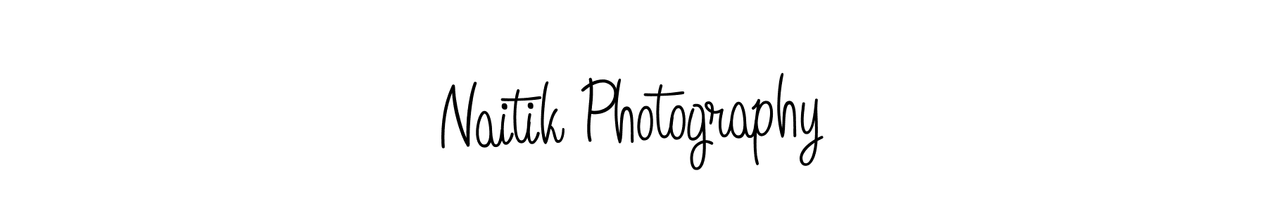 Design your own signature with our free online signature maker. With this signature software, you can create a handwritten (Angelique-Rose-font-FFP) signature for name Naitik Photography. Naitik Photography signature style 5 images and pictures png