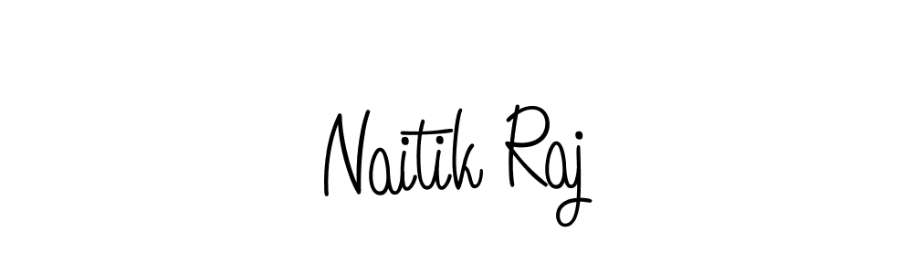 The best way (Angelique-Rose-font-FFP) to make a short signature is to pick only two or three words in your name. The name Naitik Raj include a total of six letters. For converting this name. Naitik Raj signature style 5 images and pictures png