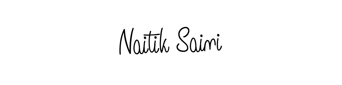 Once you've used our free online signature maker to create your best signature Angelique-Rose-font-FFP style, it's time to enjoy all of the benefits that Naitik Saini name signing documents. Naitik Saini signature style 5 images and pictures png