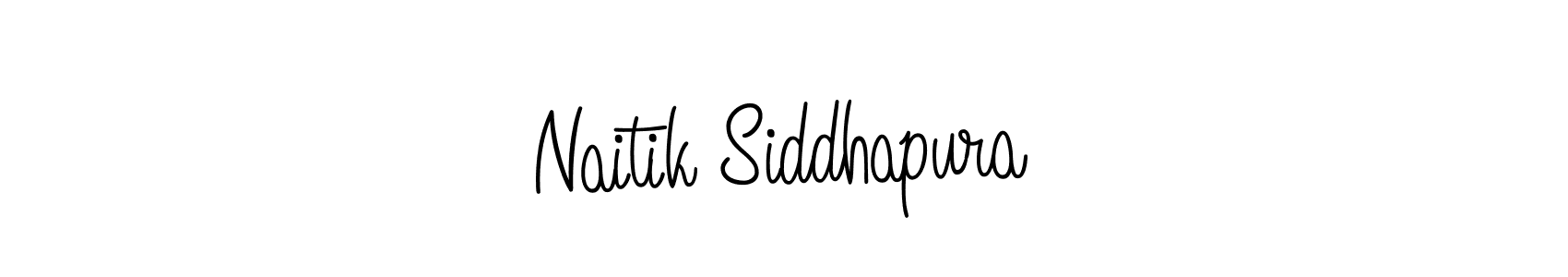 Create a beautiful signature design for name Naitik Siddhapura. With this signature (Angelique-Rose-font-FFP) fonts, you can make a handwritten signature for free. Naitik Siddhapura signature style 5 images and pictures png