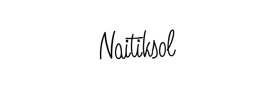 Angelique-Rose-font-FFP is a professional signature style that is perfect for those who want to add a touch of class to their signature. It is also a great choice for those who want to make their signature more unique. Get Naitiksol name to fancy signature for free. Naitiksol signature style 5 images and pictures png