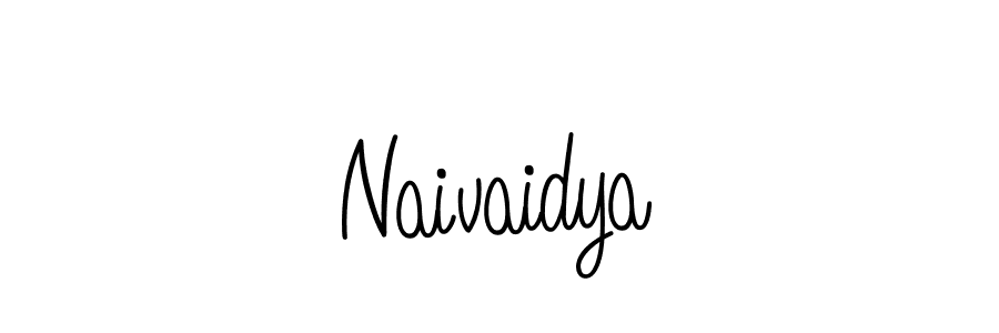 Naivaidya stylish signature style. Best Handwritten Sign (Angelique-Rose-font-FFP) for my name. Handwritten Signature Collection Ideas for my name Naivaidya. Naivaidya signature style 5 images and pictures png