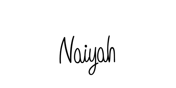 How to make Naiyah name signature. Use Angelique-Rose-font-FFP style for creating short signs online. This is the latest handwritten sign. Naiyah signature style 5 images and pictures png