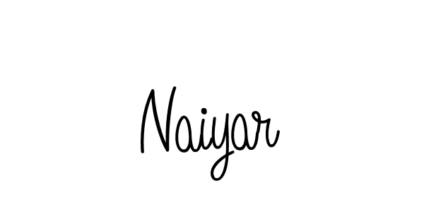 You should practise on your own different ways (Angelique-Rose-font-FFP) to write your name (Naiyar) in signature. don't let someone else do it for you. Naiyar signature style 5 images and pictures png