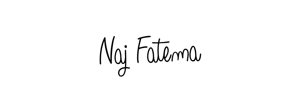 The best way (Angelique-Rose-font-FFP) to make a short signature is to pick only two or three words in your name. The name Naj Fatema include a total of six letters. For converting this name. Naj Fatema signature style 5 images and pictures png