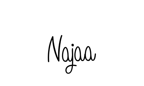 The best way (Angelique-Rose-font-FFP) to make a short signature is to pick only two or three words in your name. The name Najaa include a total of six letters. For converting this name. Najaa signature style 5 images and pictures png