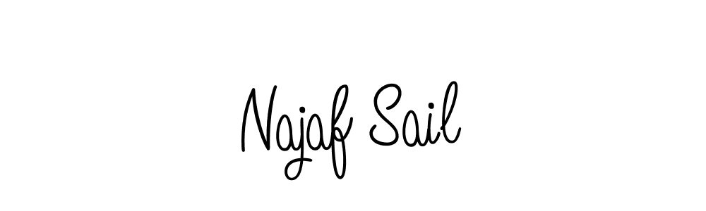 How to make Najaf Sail name signature. Use Angelique-Rose-font-FFP style for creating short signs online. This is the latest handwritten sign. Najaf Sail signature style 5 images and pictures png
