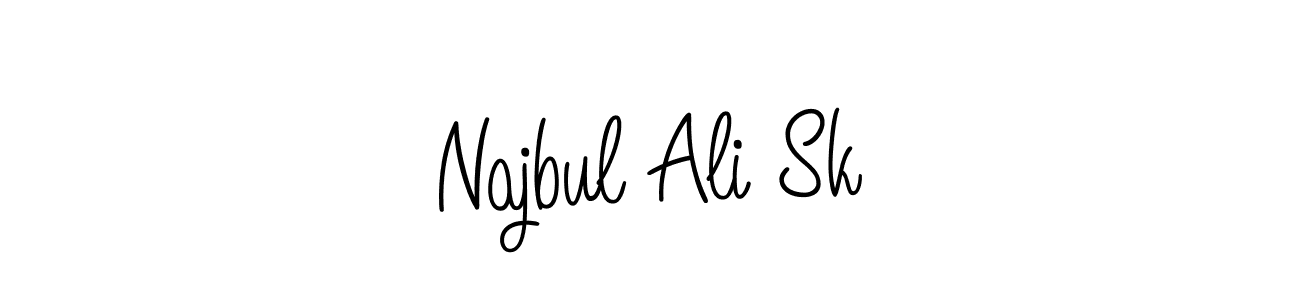 Make a short Najbul Ali Sk signature style. Manage your documents anywhere anytime using Angelique-Rose-font-FFP. Create and add eSignatures, submit forms, share and send files easily. Najbul Ali Sk signature style 5 images and pictures png