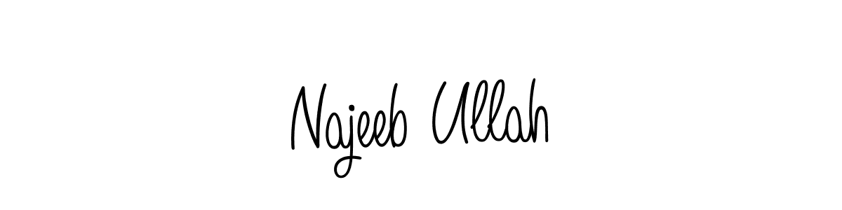 This is the best signature style for the Najeeb Ullah name. Also you like these signature font (Angelique-Rose-font-FFP). Mix name signature. Najeeb Ullah signature style 5 images and pictures png