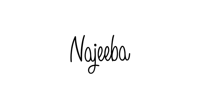 Best and Professional Signature Style for Najeeba. Angelique-Rose-font-FFP Best Signature Style Collection. Najeeba signature style 5 images and pictures png