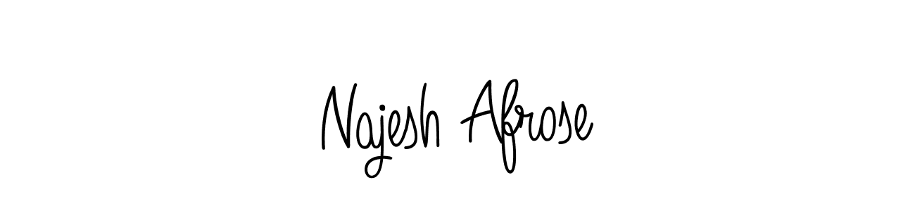 Similarly Angelique-Rose-font-FFP is the best handwritten signature design. Signature creator online .You can use it as an online autograph creator for name Najesh Afrose. Najesh Afrose signature style 5 images and pictures png