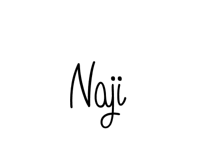 Design your own signature with our free online signature maker. With this signature software, you can create a handwritten (Angelique-Rose-font-FFP) signature for name Naji. Naji signature style 5 images and pictures png