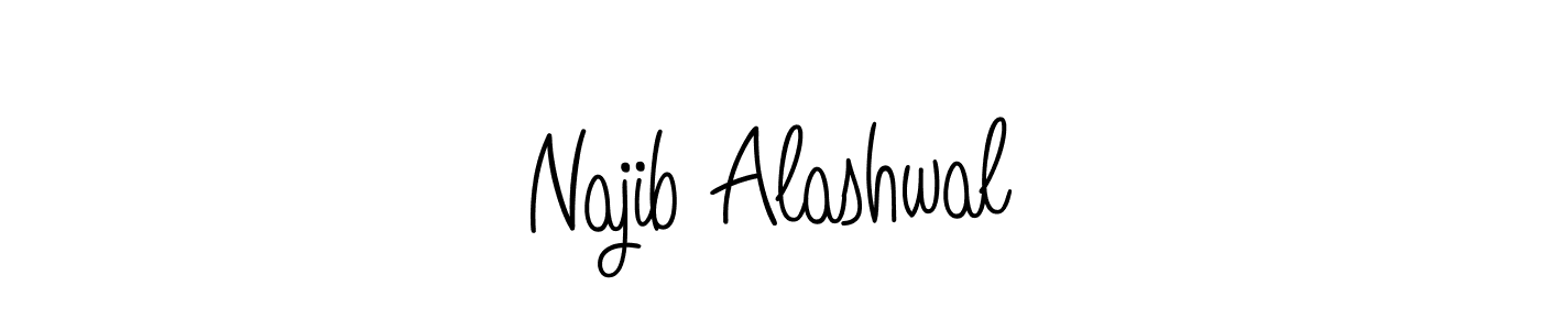 Create a beautiful signature design for name Najib Alashwal. With this signature (Angelique-Rose-font-FFP) fonts, you can make a handwritten signature for free. Najib Alashwal signature style 5 images and pictures png