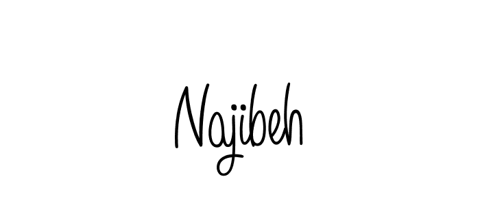 Similarly Angelique-Rose-font-FFP is the best handwritten signature design. Signature creator online .You can use it as an online autograph creator for name Najibeh. Najibeh signature style 5 images and pictures png