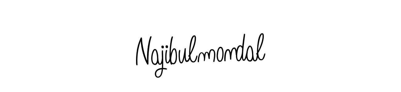 How to make Najibulmondal signature? Angelique-Rose-font-FFP is a professional autograph style. Create handwritten signature for Najibulmondal name. Najibulmondal signature style 5 images and pictures png