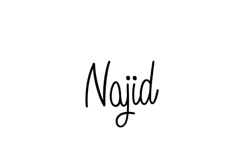 Also we have Najid name is the best signature style. Create professional handwritten signature collection using Angelique-Rose-font-FFP autograph style. Najid signature style 5 images and pictures png