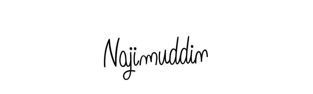 Najimuddin stylish signature style. Best Handwritten Sign (Angelique-Rose-font-FFP) for my name. Handwritten Signature Collection Ideas for my name Najimuddin. Najimuddin signature style 5 images and pictures png