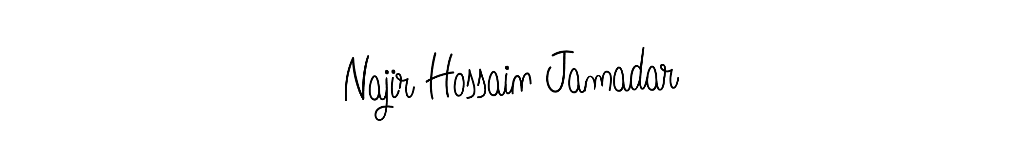 How to Draw Najir Hossain Jamadar signature style? Angelique-Rose-font-FFP is a latest design signature styles for name Najir Hossain Jamadar. Najir Hossain Jamadar signature style 5 images and pictures png