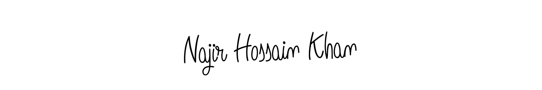 Create a beautiful signature design for name Najir Hossain Khan. With this signature (Angelique-Rose-font-FFP) fonts, you can make a handwritten signature for free. Najir Hossain Khan signature style 5 images and pictures png