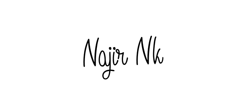 Angelique-Rose-font-FFP is a professional signature style that is perfect for those who want to add a touch of class to their signature. It is also a great choice for those who want to make their signature more unique. Get Najir Nk name to fancy signature for free. Najir Nk signature style 5 images and pictures png