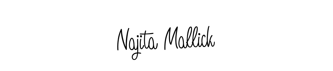 Here are the top 10 professional signature styles for the name Najita Mallick. These are the best autograph styles you can use for your name. Najita Mallick signature style 5 images and pictures png