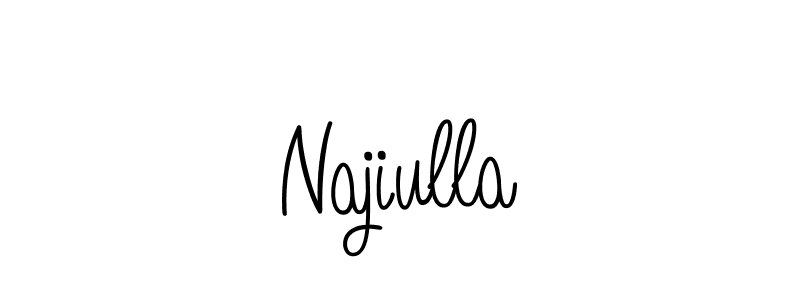 Design your own signature with our free online signature maker. With this signature software, you can create a handwritten (Angelique-Rose-font-FFP) signature for name Najiulla. Najiulla signature style 5 images and pictures png