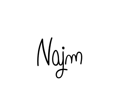 Also we have Najm name is the best signature style. Create professional handwritten signature collection using Angelique-Rose-font-FFP autograph style. Najm signature style 5 images and pictures png