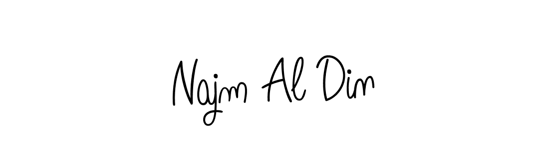 How to make Najm Al Din signature? Angelique-Rose-font-FFP is a professional autograph style. Create handwritten signature for Najm Al Din name. Najm Al Din signature style 5 images and pictures png