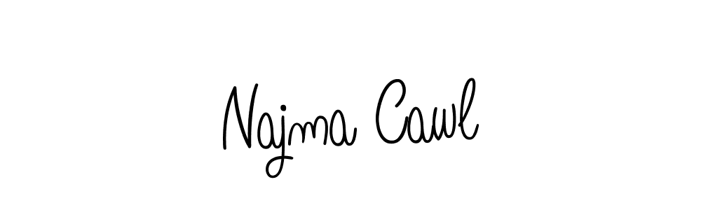 Make a short Najma Cawl signature style. Manage your documents anywhere anytime using Angelique-Rose-font-FFP. Create and add eSignatures, submit forms, share and send files easily. Najma Cawl signature style 5 images and pictures png
