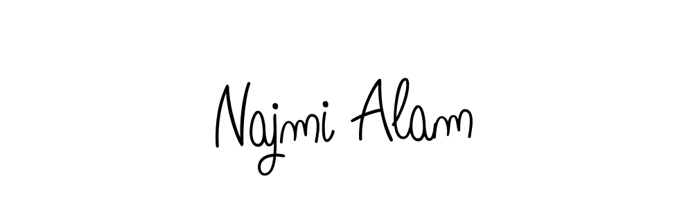 if you are searching for the best signature style for your name Najmi Alam. so please give up your signature search. here we have designed multiple signature styles  using Angelique-Rose-font-FFP. Najmi Alam signature style 5 images and pictures png