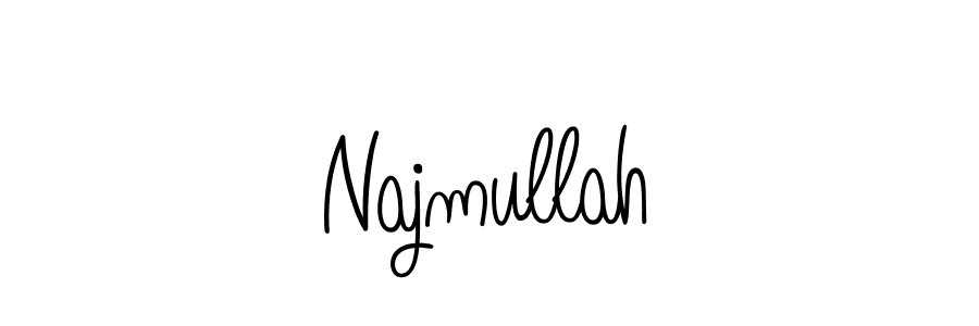 How to make Najmullah name signature. Use Angelique-Rose-font-FFP style for creating short signs online. This is the latest handwritten sign. Najmullah signature style 5 images and pictures png