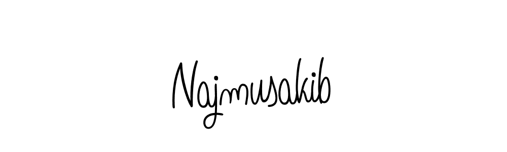 Create a beautiful signature design for name Najmusakib. With this signature (Angelique-Rose-font-FFP) fonts, you can make a handwritten signature for free. Najmusakib signature style 5 images and pictures png