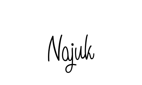 Make a beautiful signature design for name Najuk. Use this online signature maker to create a handwritten signature for free. Najuk signature style 5 images and pictures png