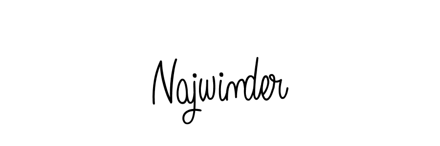 Also we have Najwinder name is the best signature style. Create professional handwritten signature collection using Angelique-Rose-font-FFP autograph style. Najwinder signature style 5 images and pictures png