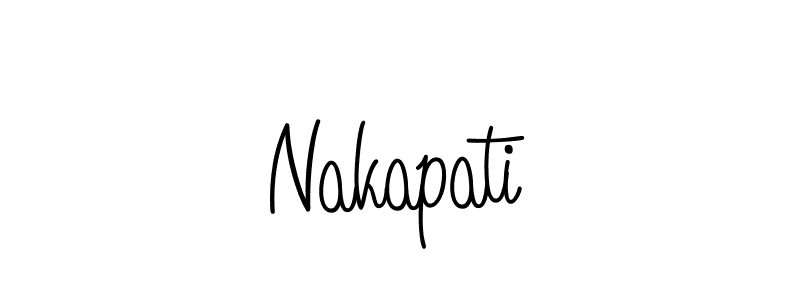 Create a beautiful signature design for name Nakapati. With this signature (Angelique-Rose-font-FFP) fonts, you can make a handwritten signature for free. Nakapati signature style 5 images and pictures png