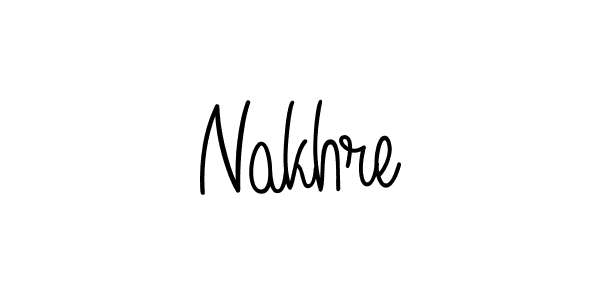 You should practise on your own different ways (Angelique-Rose-font-FFP) to write your name (Nakhre) in signature. don't let someone else do it for you. Nakhre signature style 5 images and pictures png