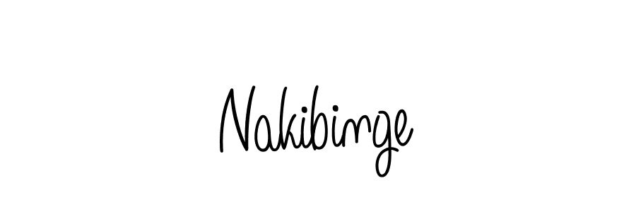 The best way (Angelique-Rose-font-FFP) to make a short signature is to pick only two or three words in your name. The name Nakibinge include a total of six letters. For converting this name. Nakibinge signature style 5 images and pictures png