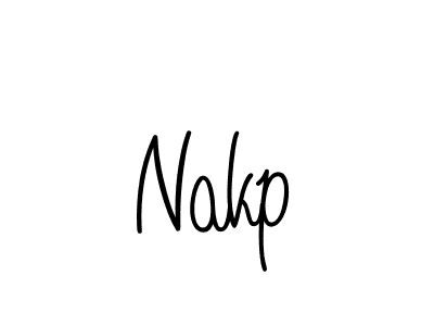 How to make Nakp name signature. Use Angelique-Rose-font-FFP style for creating short signs online. This is the latest handwritten sign. Nakp signature style 5 images and pictures png