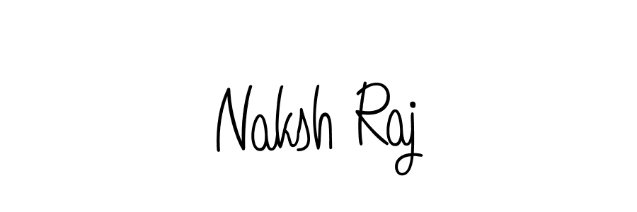 if you are searching for the best signature style for your name Naksh Raj. so please give up your signature search. here we have designed multiple signature styles  using Angelique-Rose-font-FFP. Naksh Raj signature style 5 images and pictures png