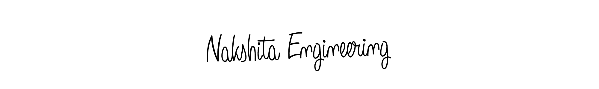 How to make Nakshita Engineering name signature. Use Angelique-Rose-font-FFP style for creating short signs online. This is the latest handwritten sign. Nakshita Engineering signature style 5 images and pictures png